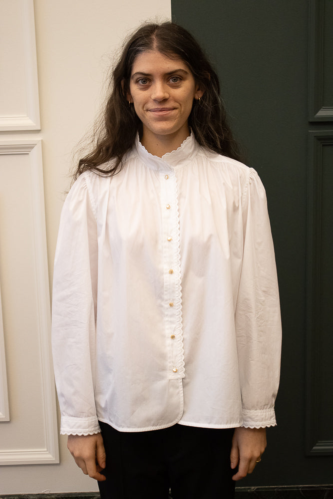 A'Court Louise Blouse in White