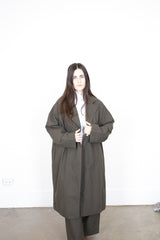 Gallego Desportes Long Coat in Green