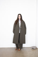 Gallego Desportes Long Coat in Green