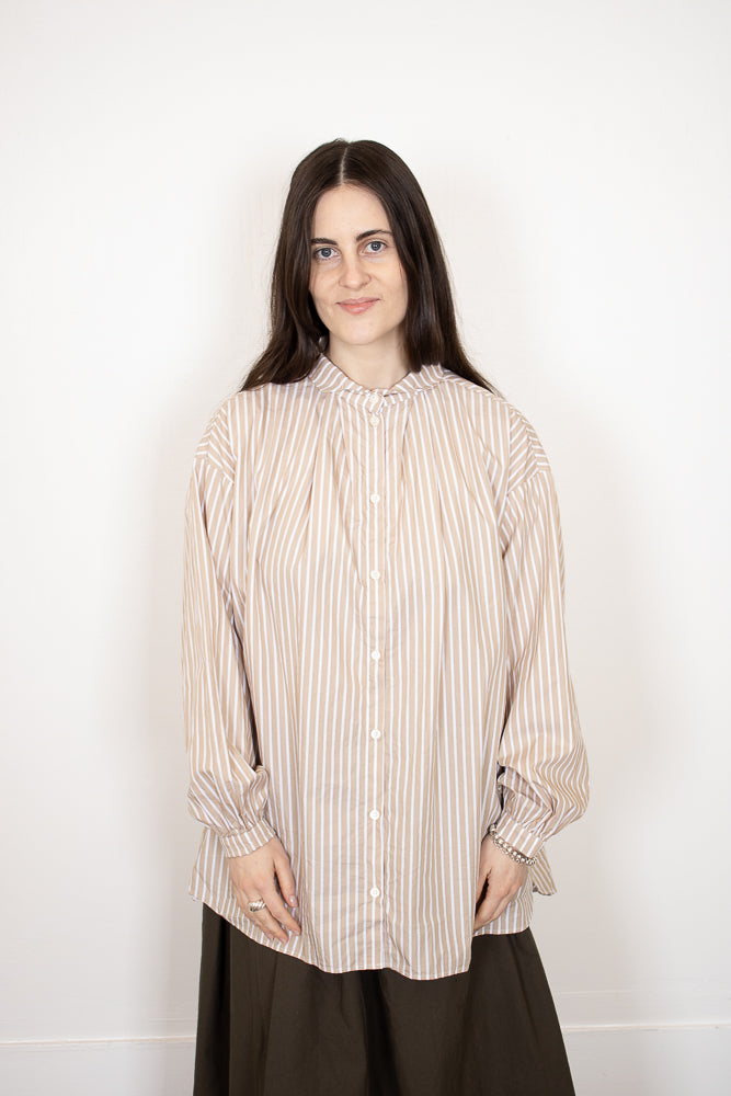 Gallego Desportes Antik Shirt in Beige Stripes